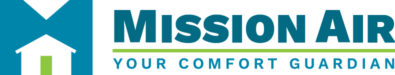 blue and green Mission Air logo