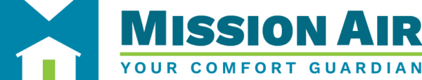 blue and green Mission Air logo